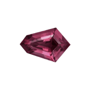 Purple spinel in fancy cut